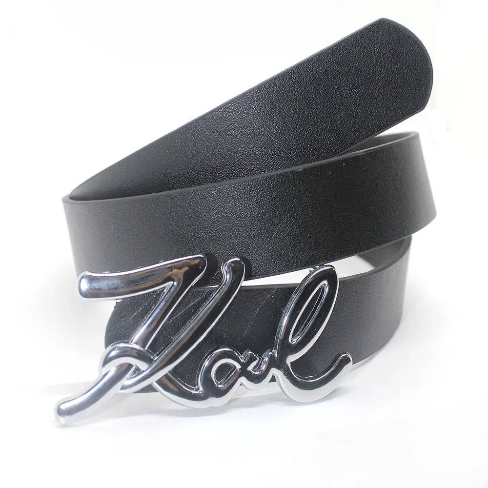New Fashion Goth Letter Love Metal Buckle Belt