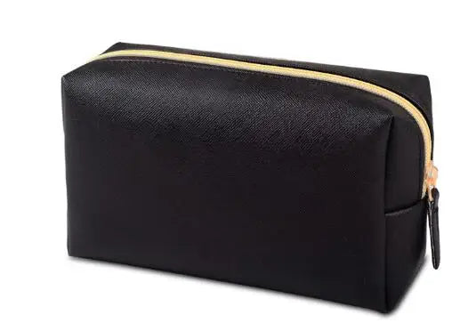 Personalized Embroidery Small Makeup Bag PU Leather Travel