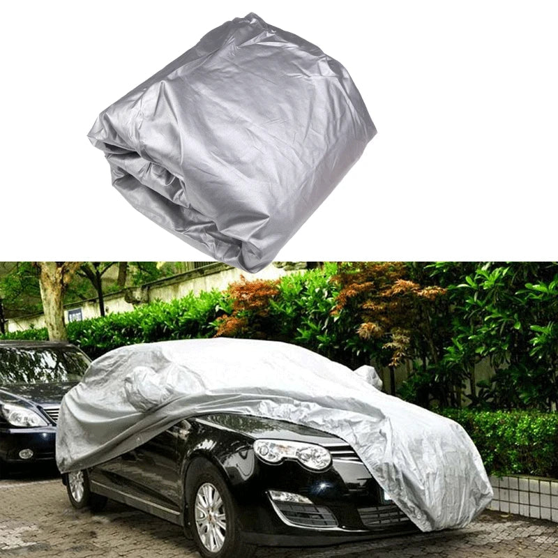 Vislone Universal Full Car Cover Outdoor Indoor UV Protection Sunscreen Heat Protection Dustproof Scratch-Resistant Sedan Suit