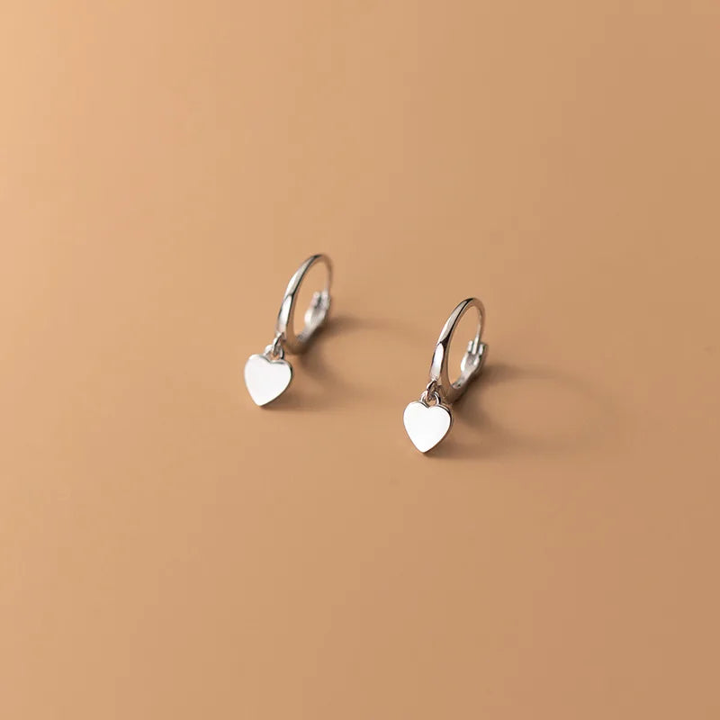 WOOZU 925 Sterling Silver INS Minimalism Sweet Love