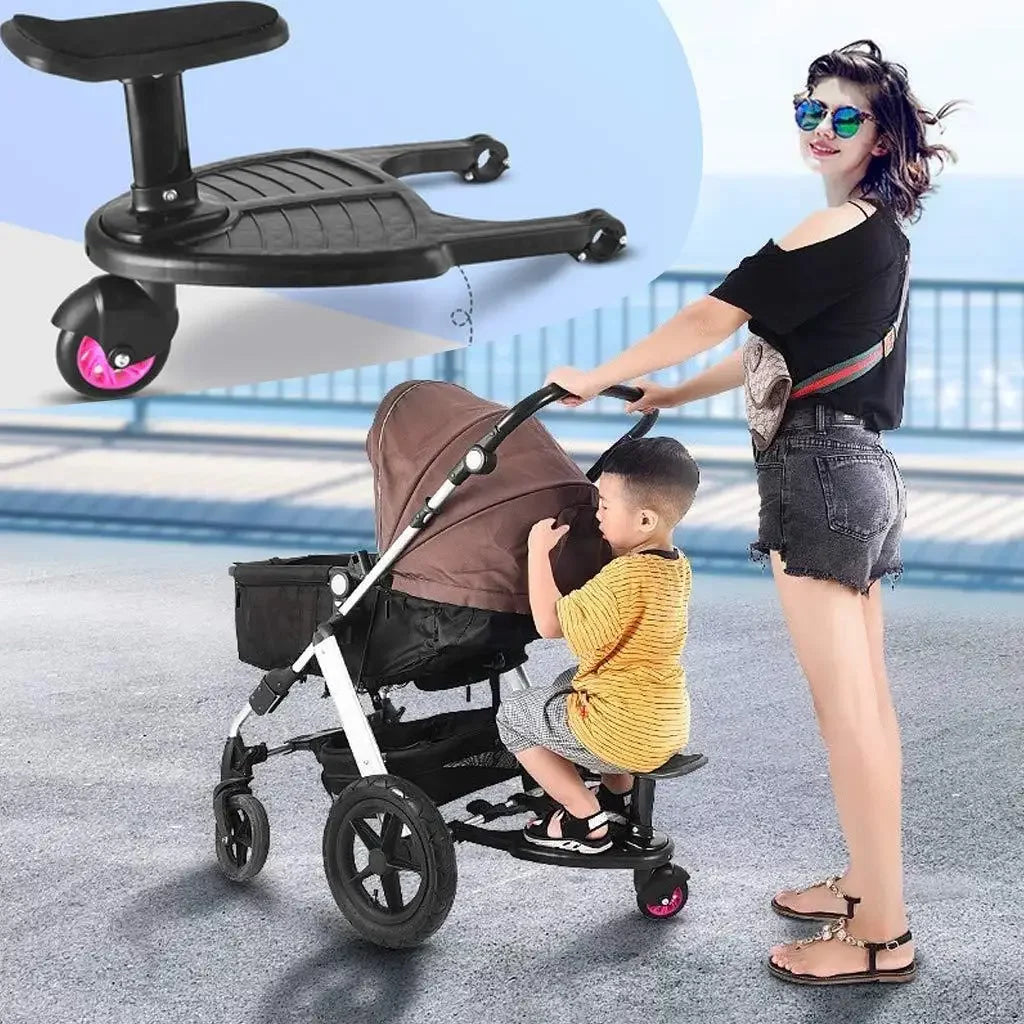 Children Stroller Pedal Adapter Extension Armrest Second Child