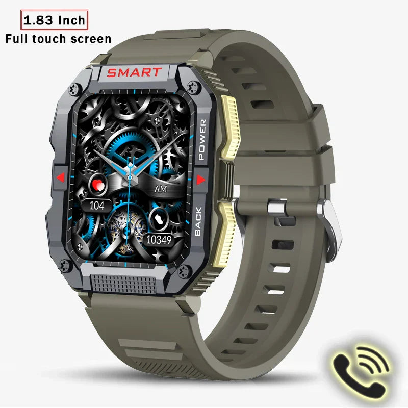 GPS Military Smart Watch Men Carbon Black Ultra