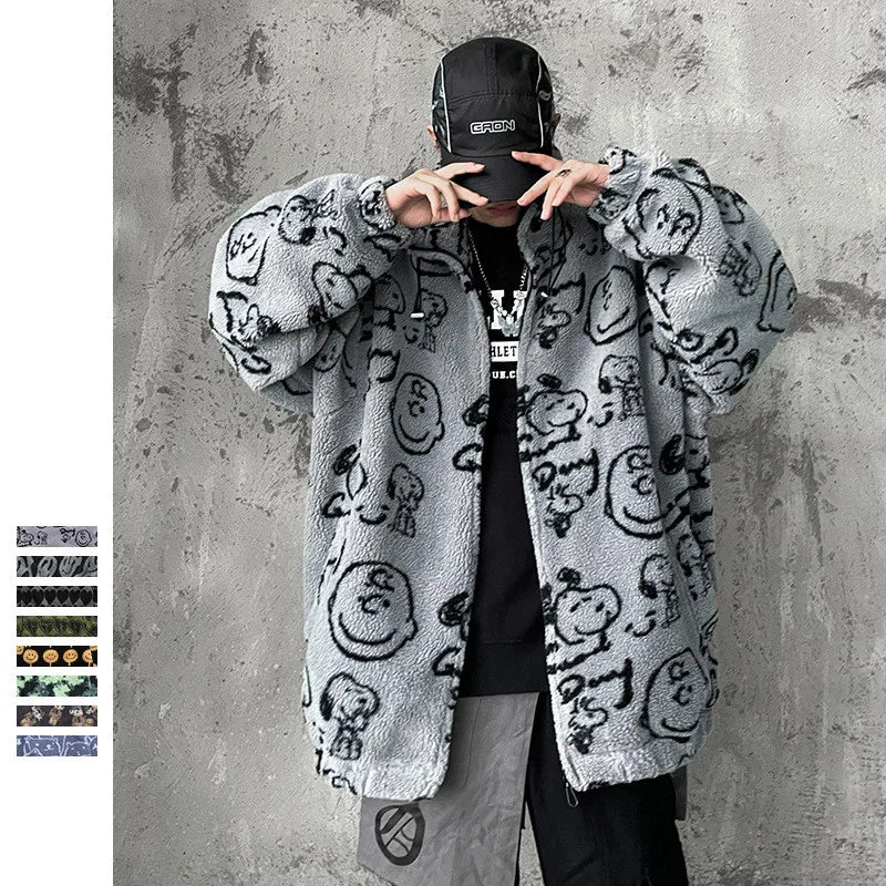 SEVEYFAN Men's Jacket Hip Hop Jackets Tie Dye