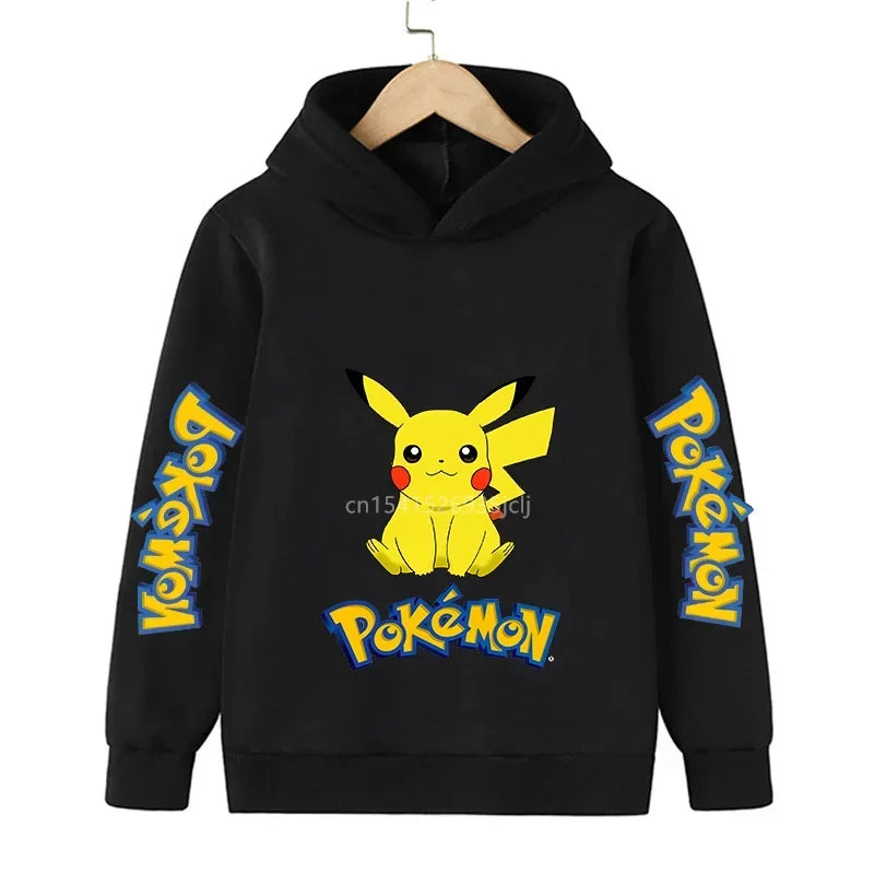 Pokemon Children Costume Spring Boy Hoodie Kids Clothes