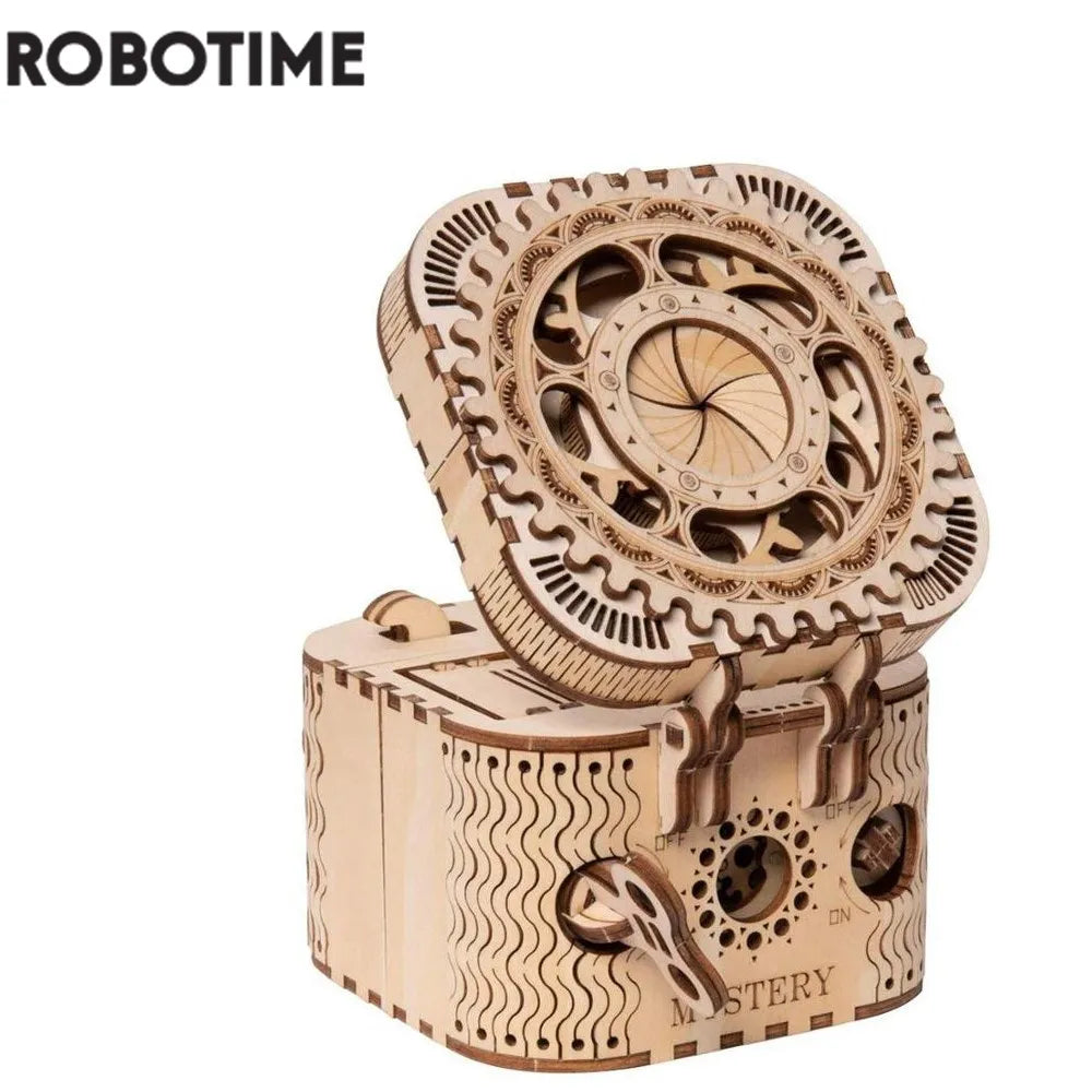 Robotime 123pcs Creative DIY 3D Treasure Box Wooden