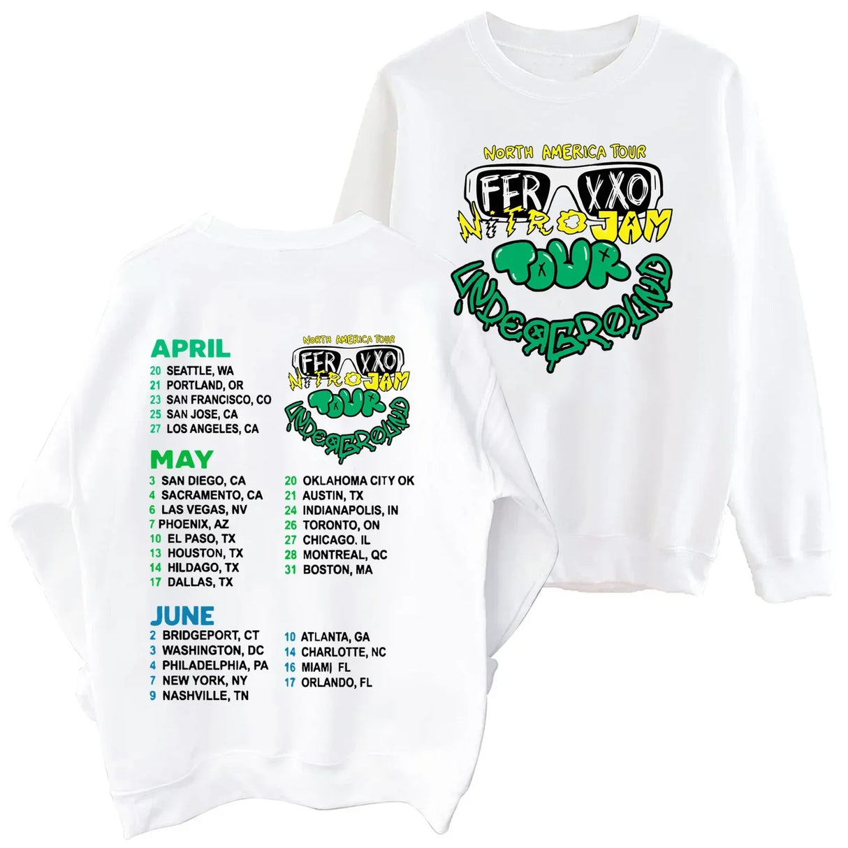 Feliz Cumpleanos Ferxxo World Tour Sweatshirt Man Woman