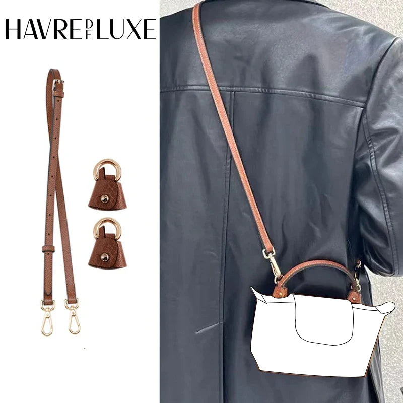 HAVREDELUXE Bag Strap For Longchamp Mini Bag Free
