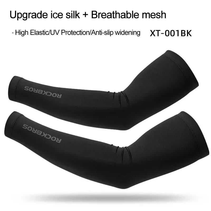 ROCKBROS Arm Sleeves UV Protection Running Jogging Armwear