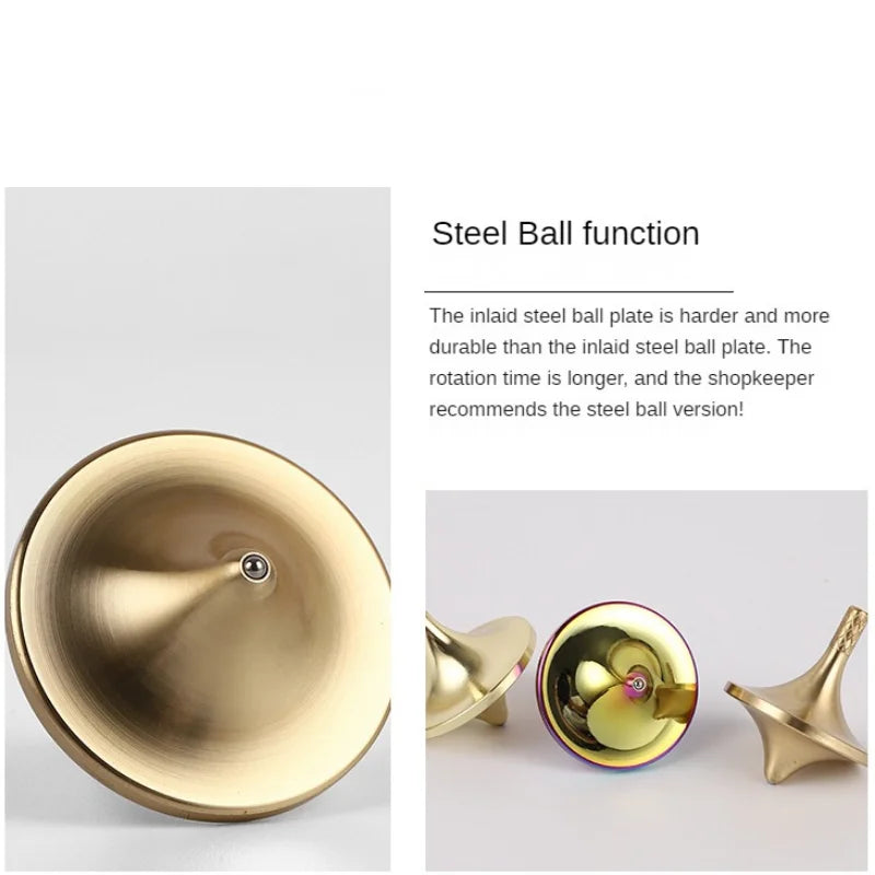 Inception Space Metal Brass Spinning Top Stress Relief