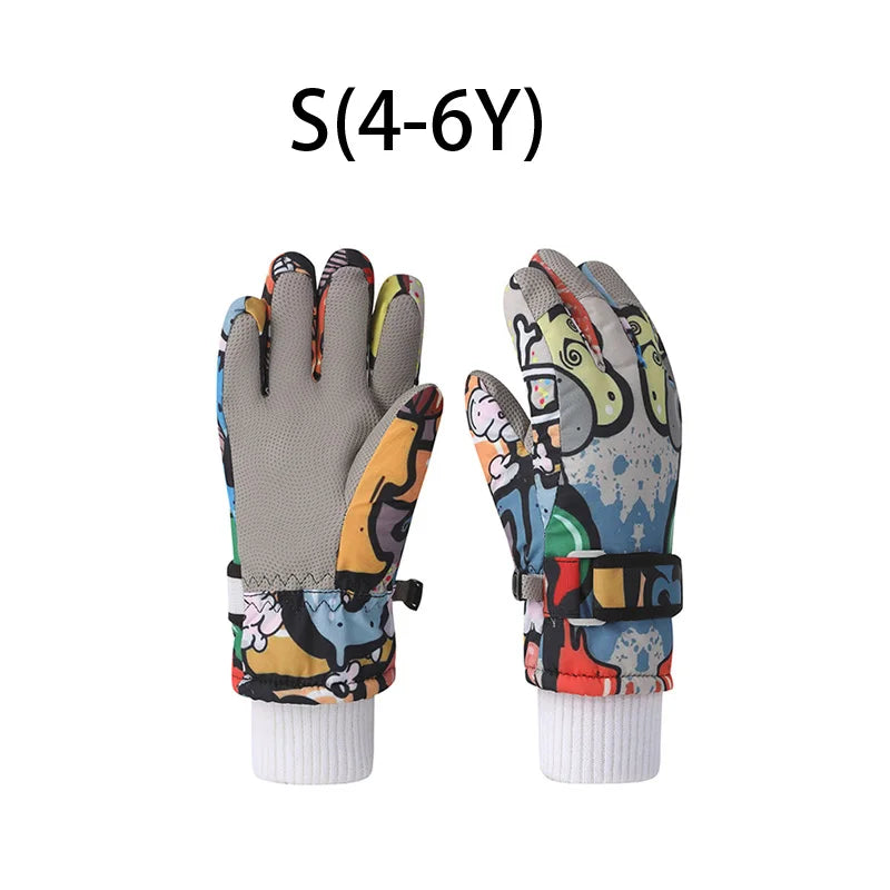 Winter Children Gloves for Boy Girl Cute Printed