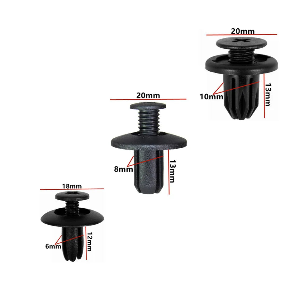 8mm 6mm 10mm Car Mudguard Bumper Rivet Fastener