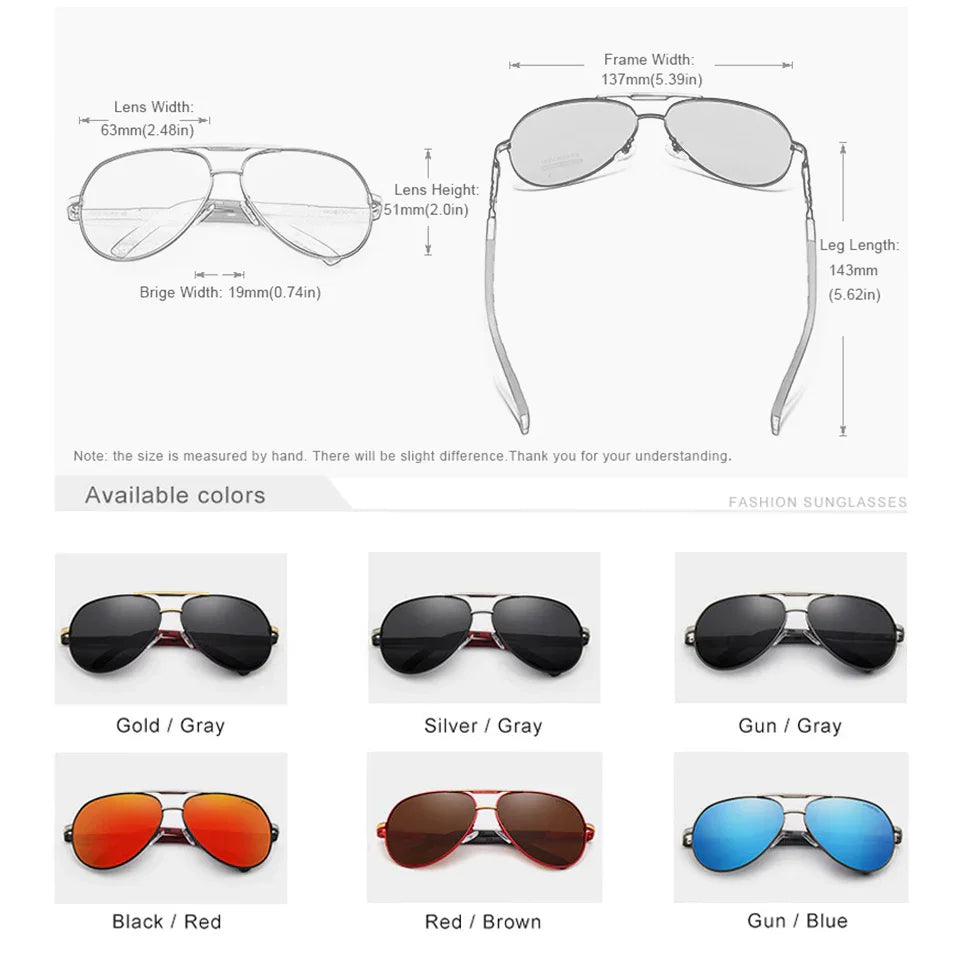 CLLOIO Men Classic Aluminum Polarized Sunglasses Women Driving