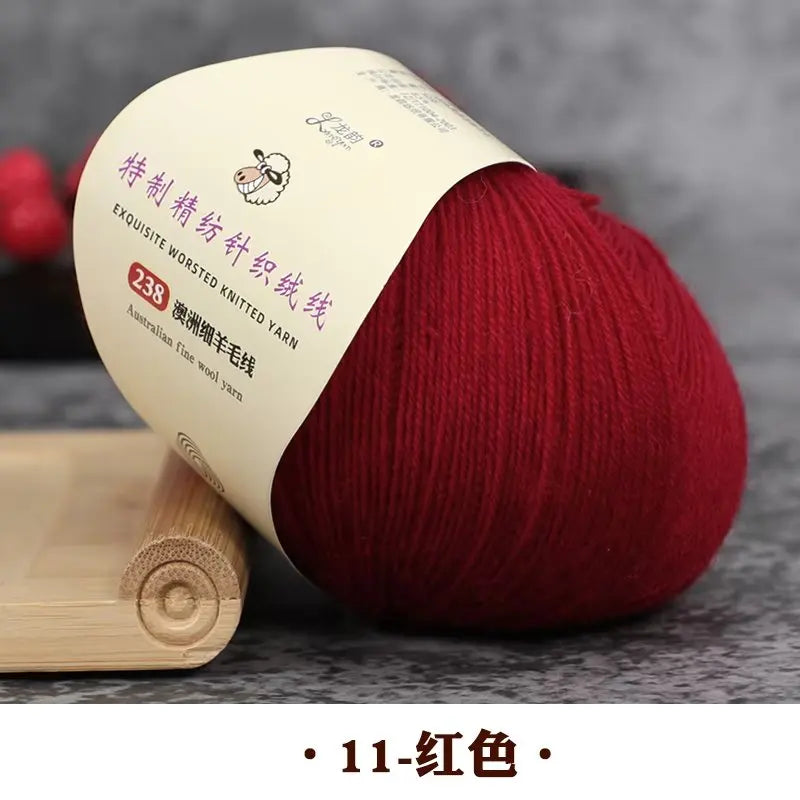 50g 100% Merino Wool Yarn Thin Yarn Soft