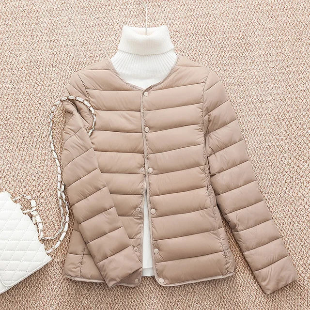 2023 New Women Cotton Jacket Autumn Winter Ultra