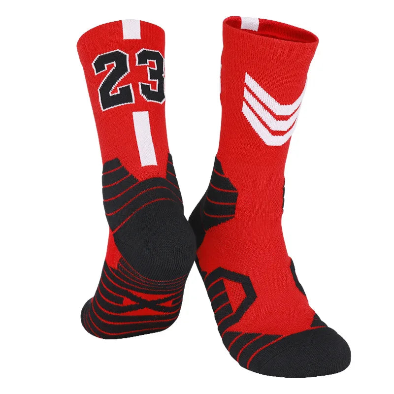 5 Pairs Men's Athletic Crew Socks Performance
