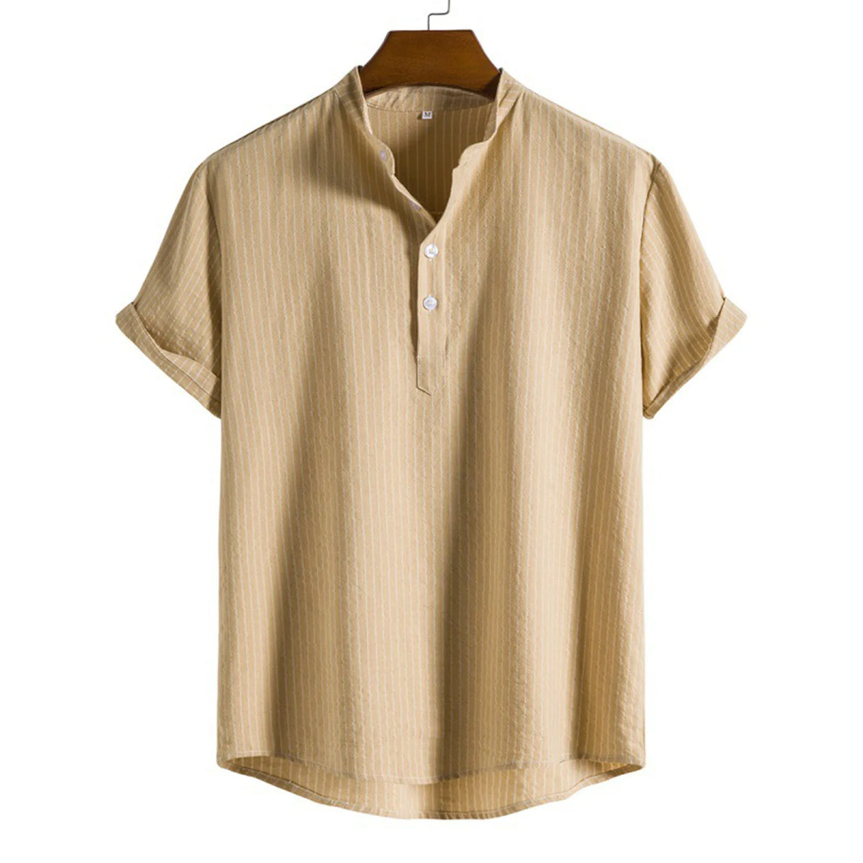 Men's Casual Blouse Cotton Linen Shirt Loose Tops