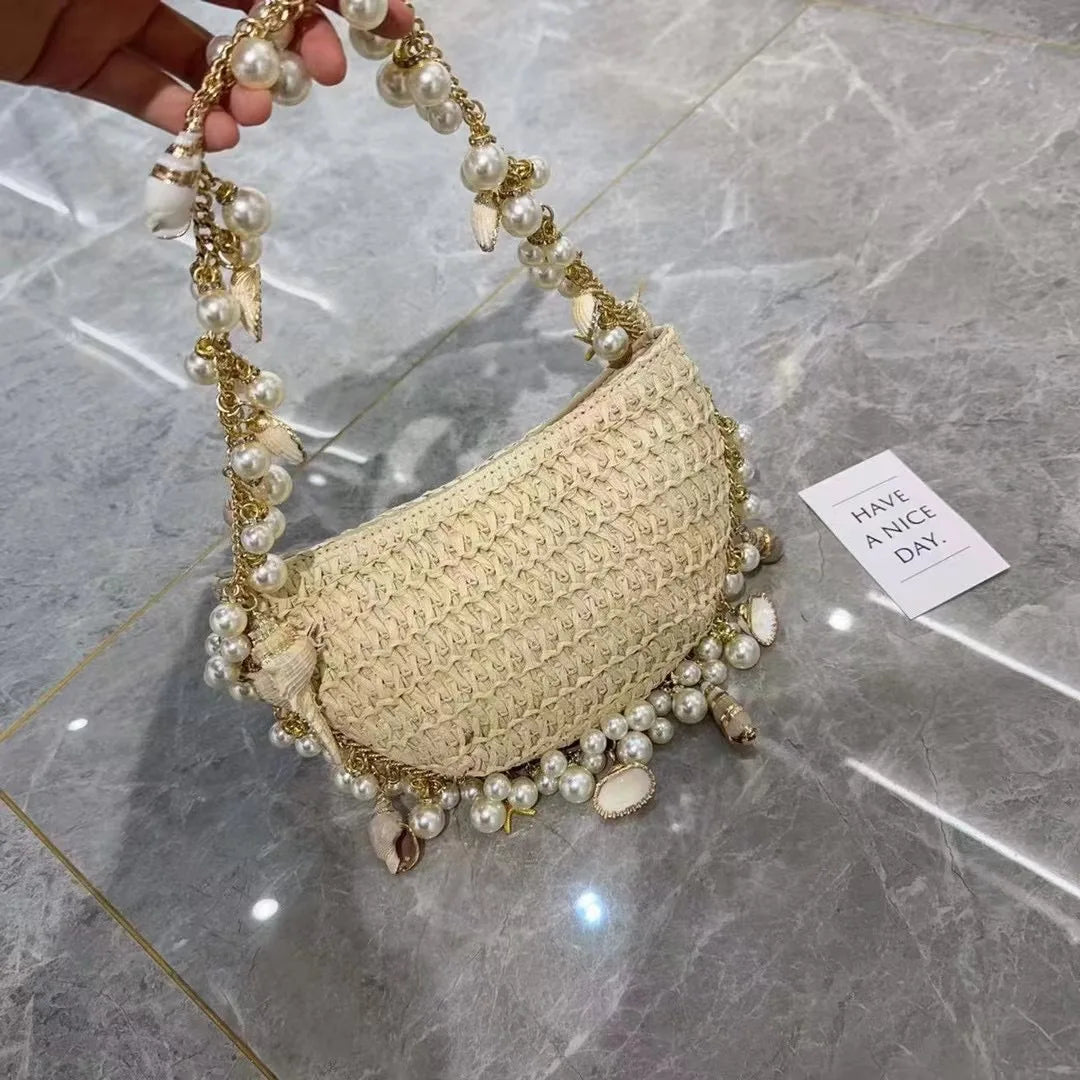 2023 New Straw Bags for Women DIY Shell
