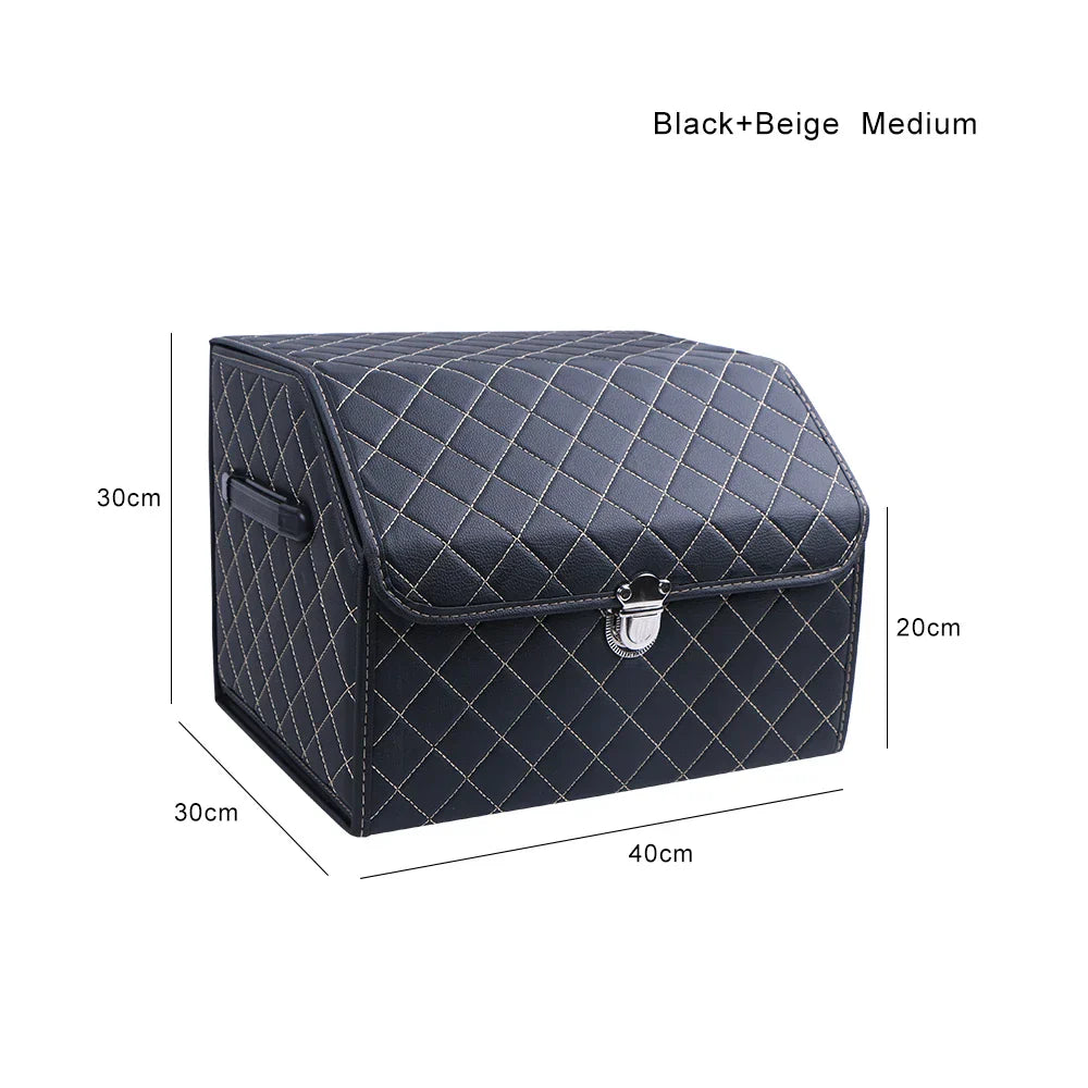 PU Leather Car Trunk Storage Box Top Grade