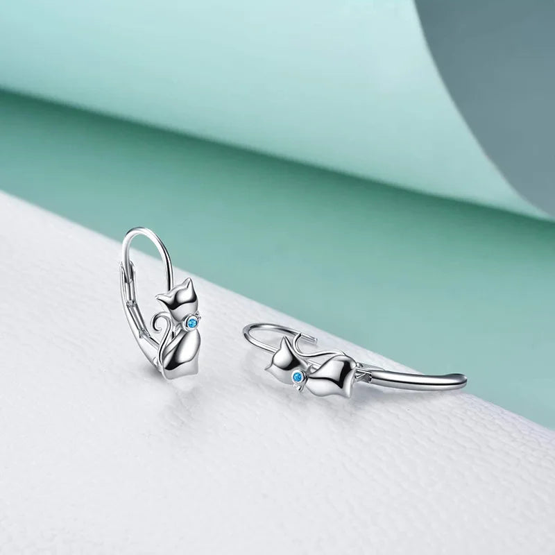 Trumium Authentic 925 Sterling Silver Long Tail Cat