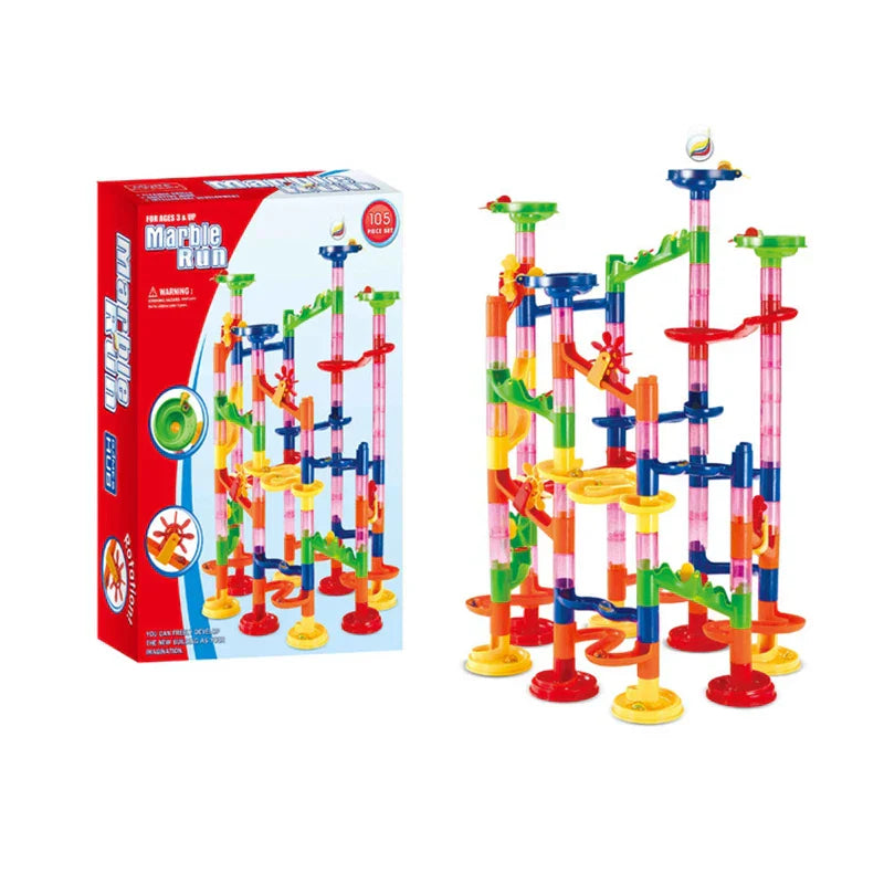 Marble Run Race Track Building Blocks Kids 3D