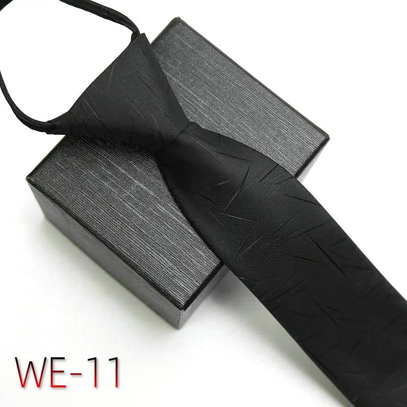 New Suit Business Zipper Tie for Man 48*7cm