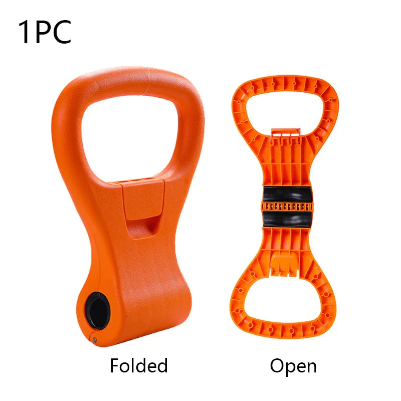 Kettlebell Handle for Dumbbell Adjustable Portable Weight Grip