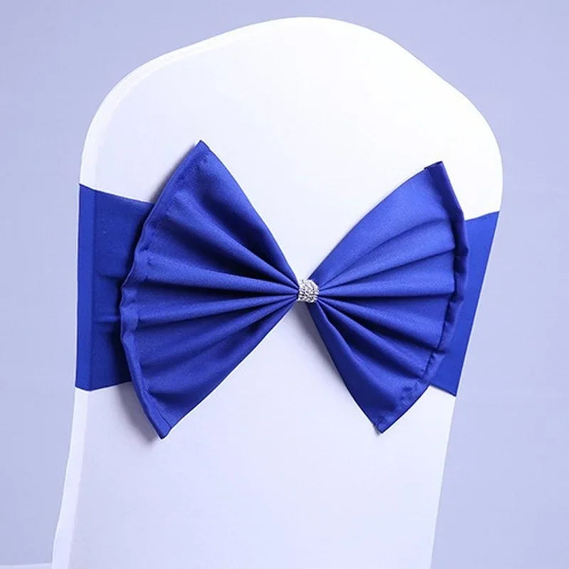 10/50pcs/Lot Bow Chair Sashes Band For Wedding Party