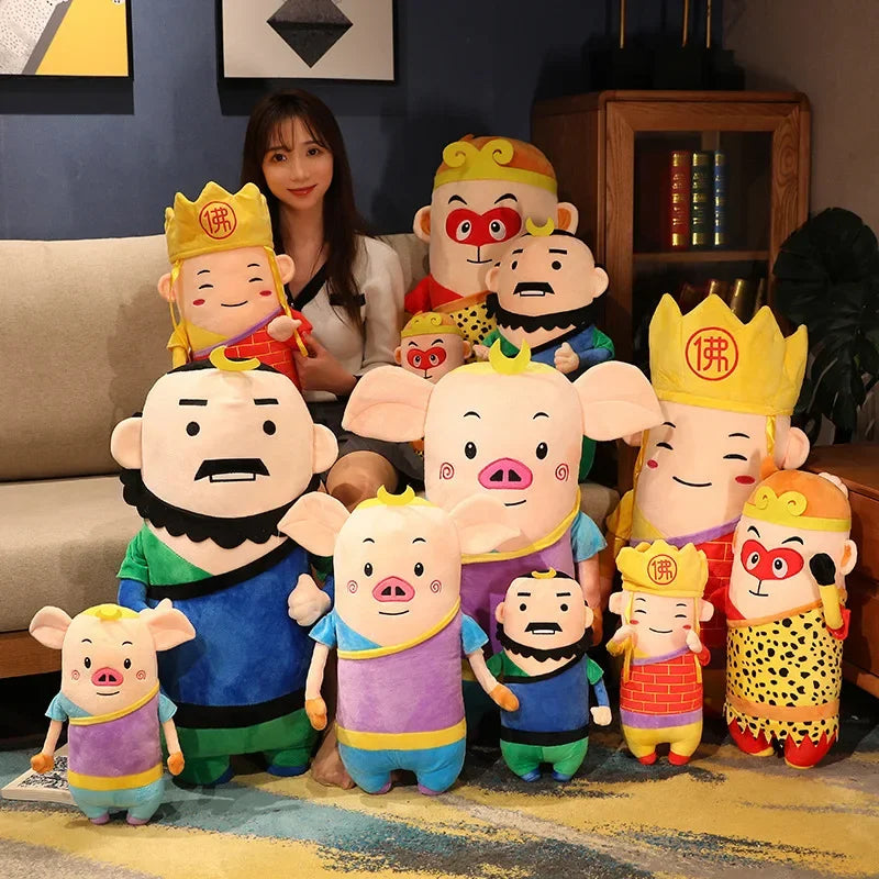 35/50cm Plush Monkey King Pigsy Sandy Tripitaker 4