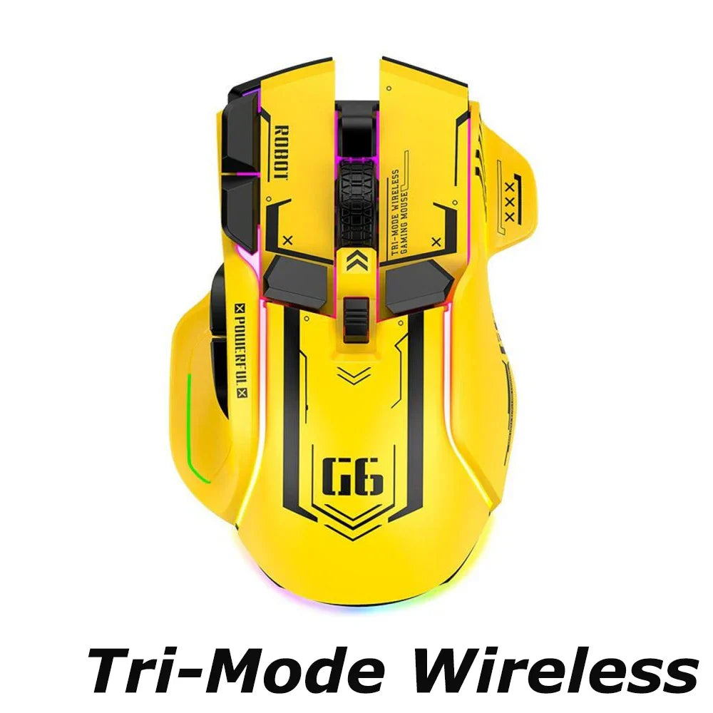 RYRA Rechargeable Bluetooth Wireless Mouse Gaming Mouse 12-Key