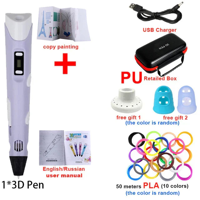 Creative 3D Printing Pen Set for Kids with