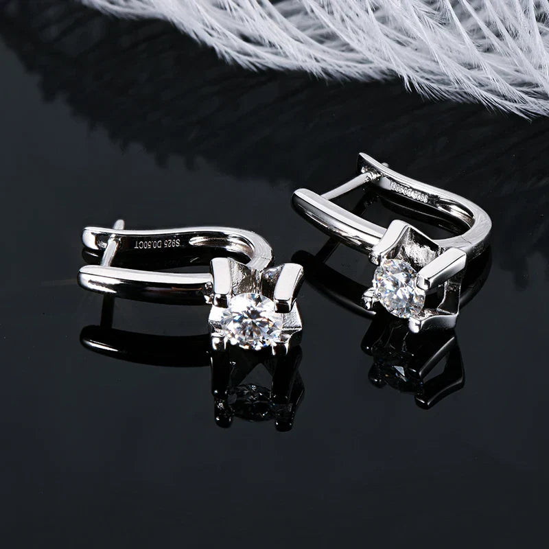 IOGOU Earrings 2023 Trend New Moissanite Dangle Huggie