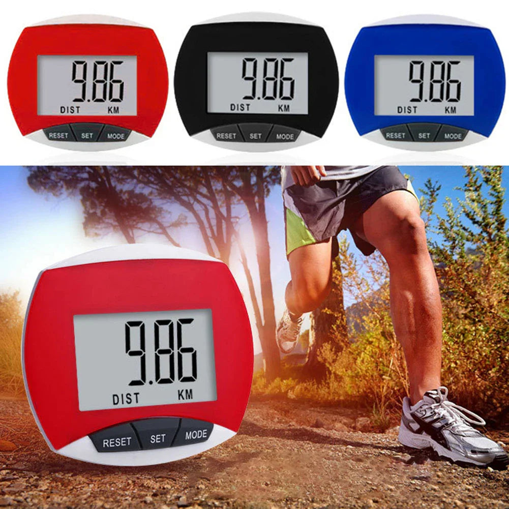 Portable Sport Pedometer Built-in Clip Movement Calories Counter