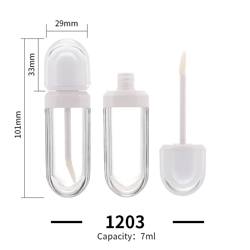 5ml pink flat lip gloss tube dispensing bottle