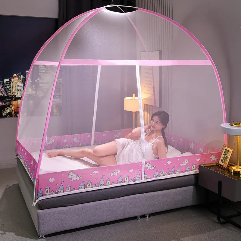Installation Free Yurt Mosquito Net Household Densified Single