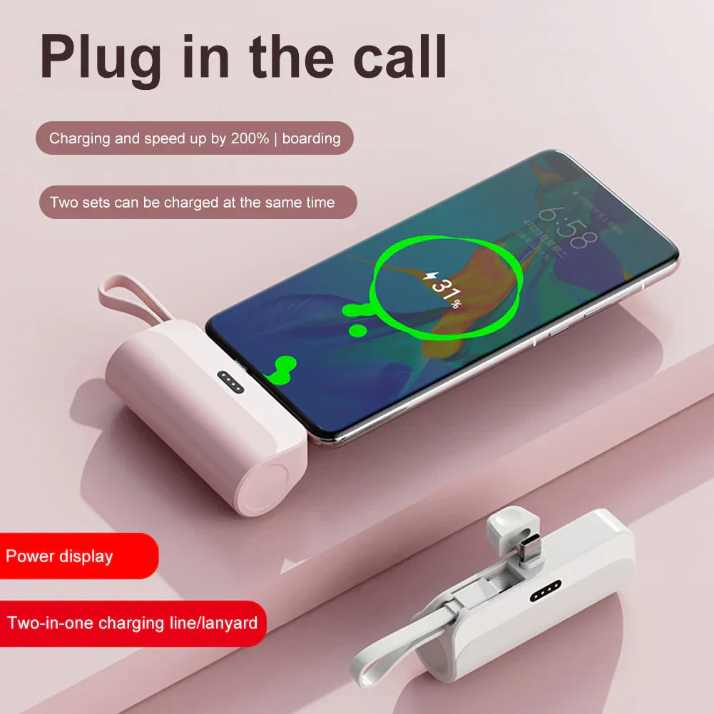 10000mAh Mini Power Bank Portable Mobile Phone Charger