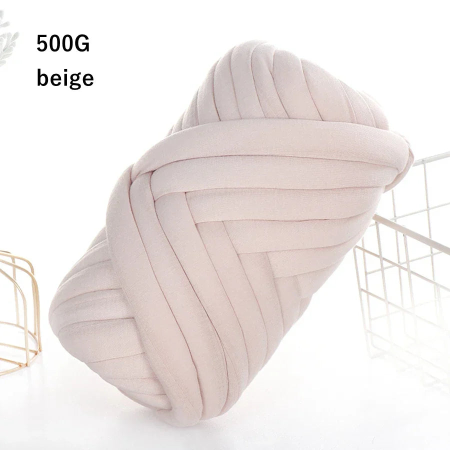 500g/1kg Thick Chunky Yarn Cored Cotton Wool Tube
