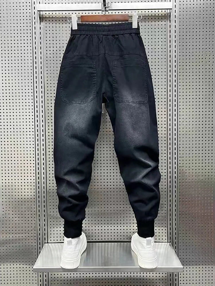 Men's Harem Jeans Japanese Harajuku Luxury Brand Baggy