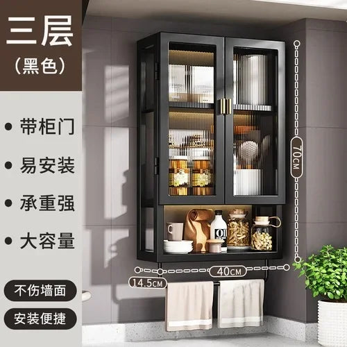 Wall Toilet Bathroom Cabinet Kitchen Organizer Closet Partitions