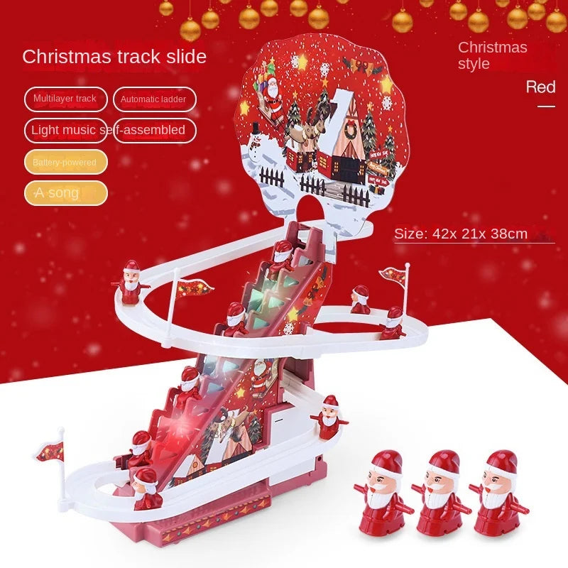 New Santa Claus Climbing Stairs Early Education Electric
