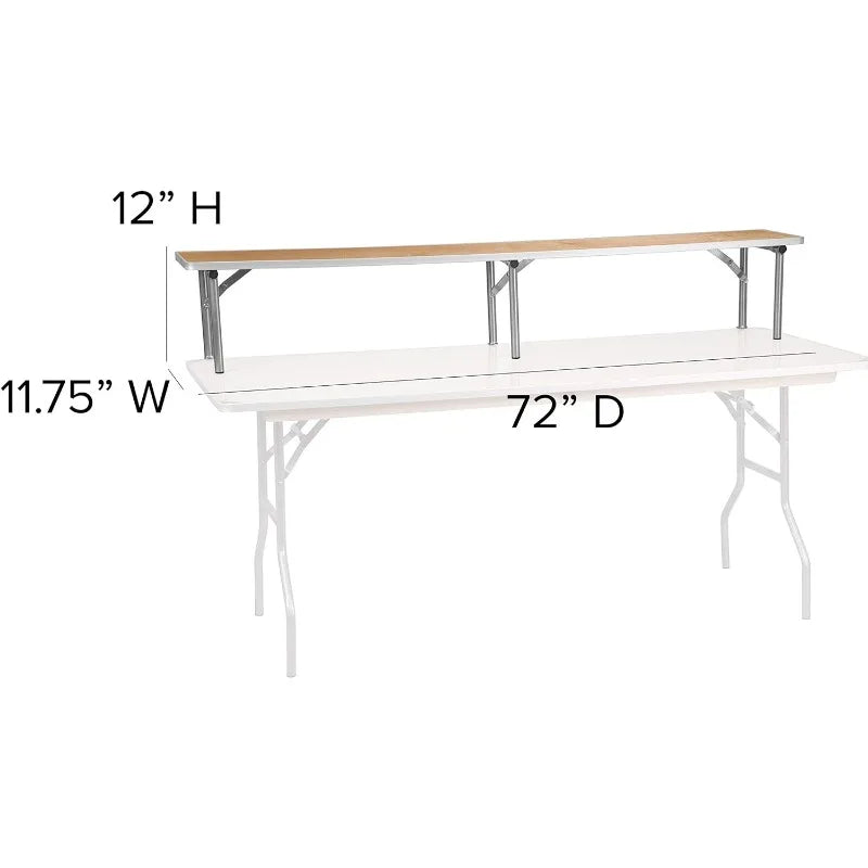 72'' x 12'' Birchwood Bar Top Riser