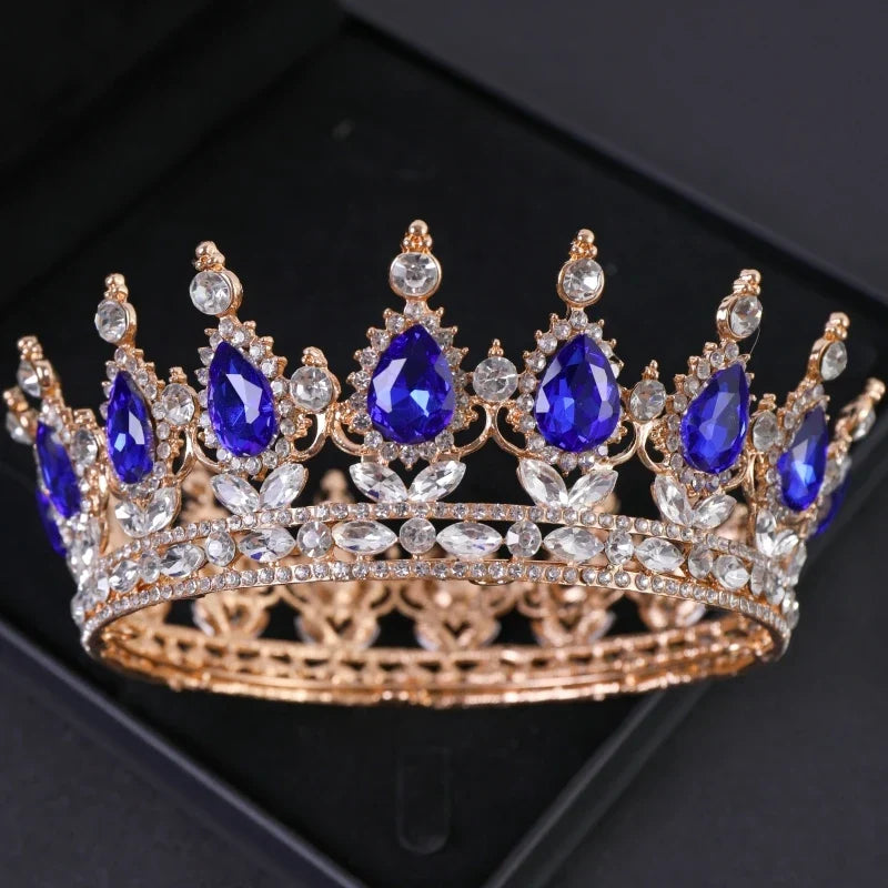 Baroque Crystal Tiaras And Crowns Rhinestone Prom Diadem