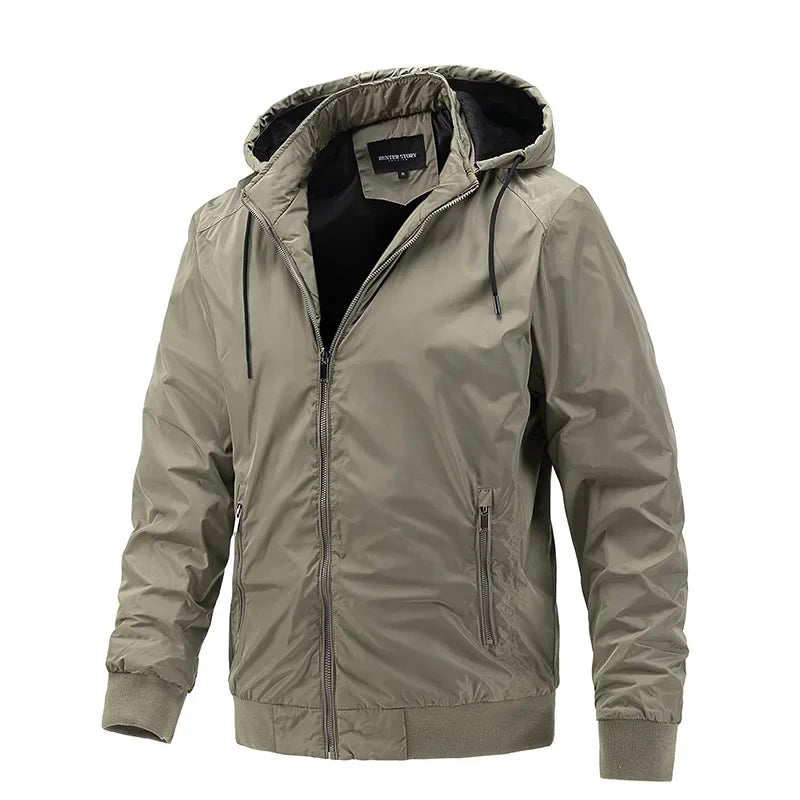 Aviator Bomber Jackets Coat Men's Winter Clothing Hooded