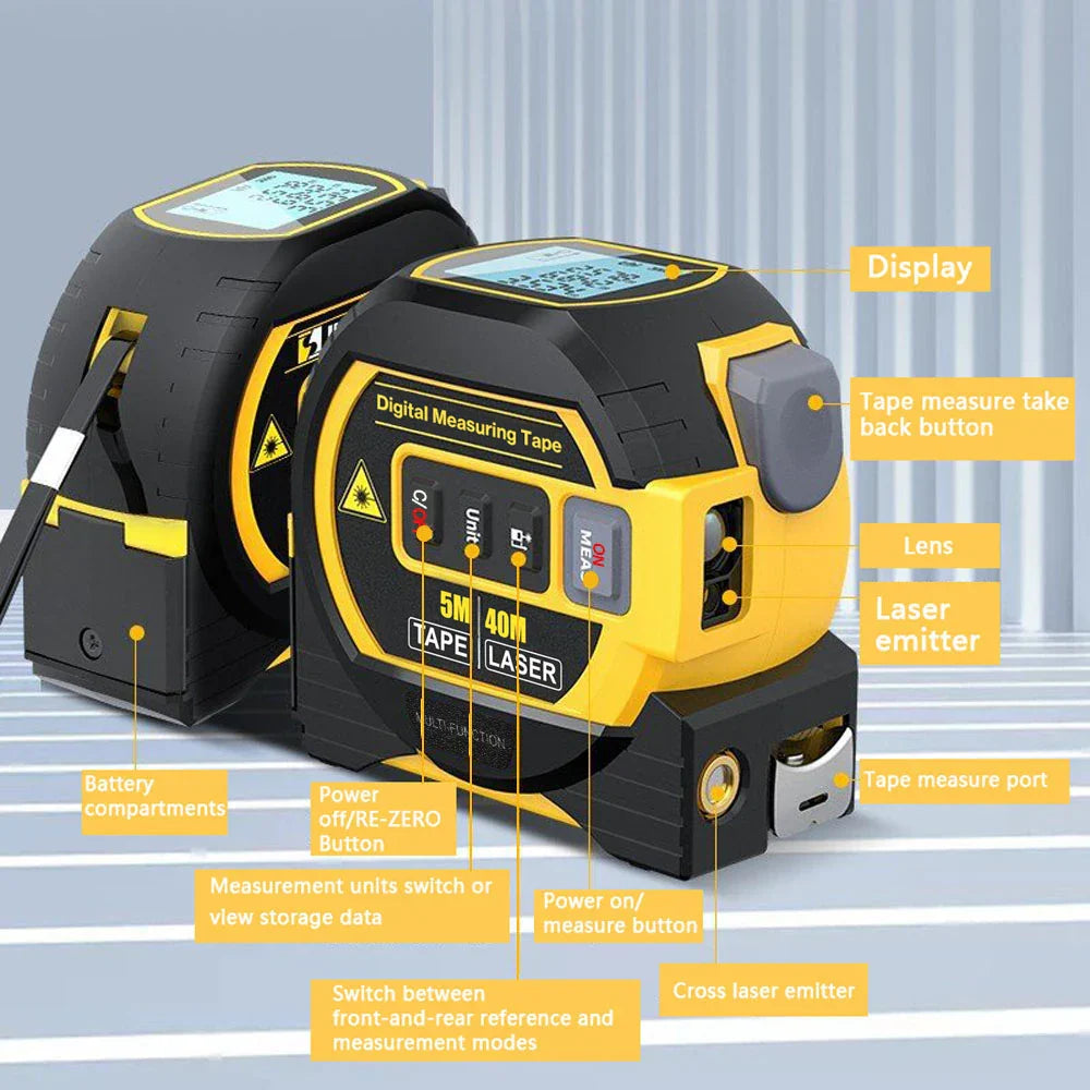 Laser Distance Meter Measuring Laser Tape Measure Digital