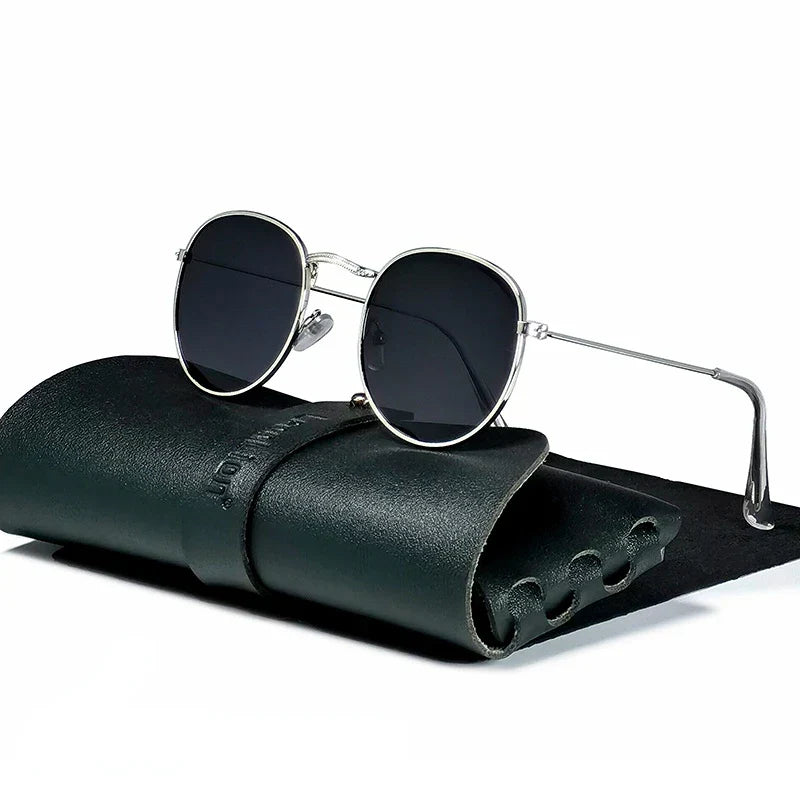 LeonLion 2023 Round Retro Sunglasses Men Round Vintage