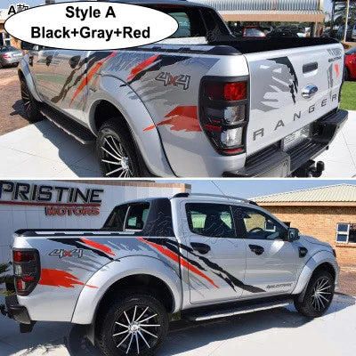 Car Stickers Pickup Side Body Decor Decals For Ford RANGER Raptor F150 Truck Graphics Vinyl Cover Auto Exterior Accessories