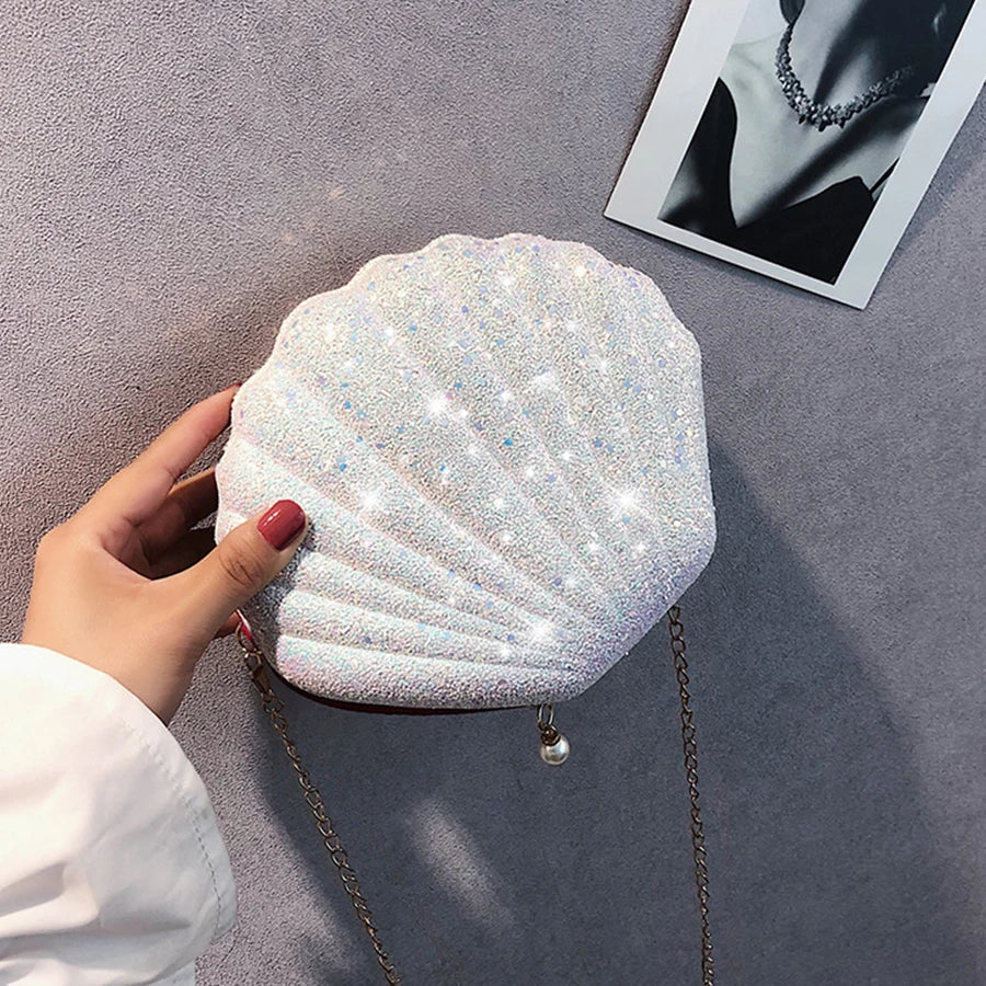 Mini Shell crossbody Bag Character Diamond shoulder bag