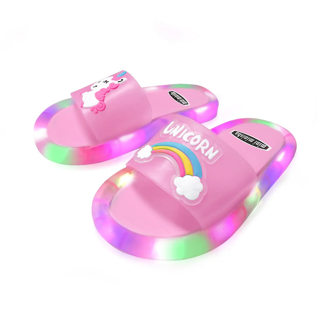 Cartoon Unicorn Animals luminescence Shoes Children’s Boys Girls Slippers Lighted Fashion Cute Shoes Toddler Slippers For Kids