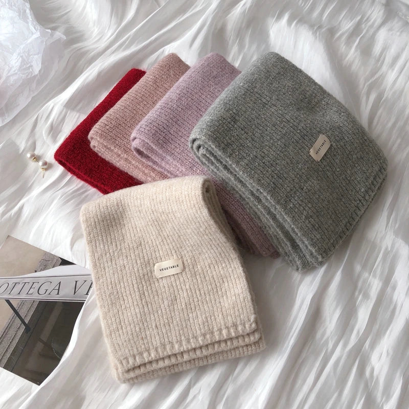 Women Cashmere Scarves Lady Winter Thicken Warm Soft