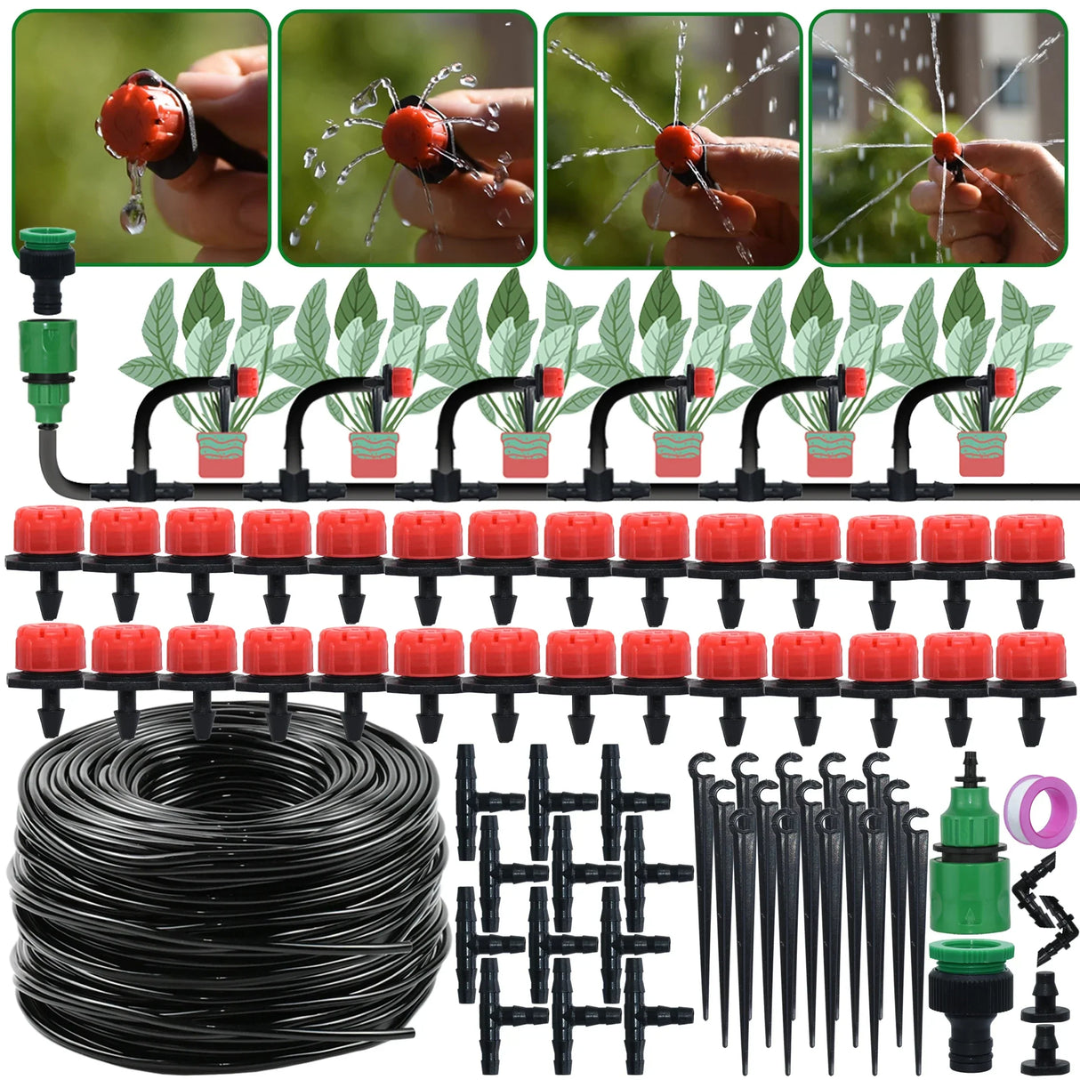 KESLA Garden Drip Irrigation Automatic Watering System Kit