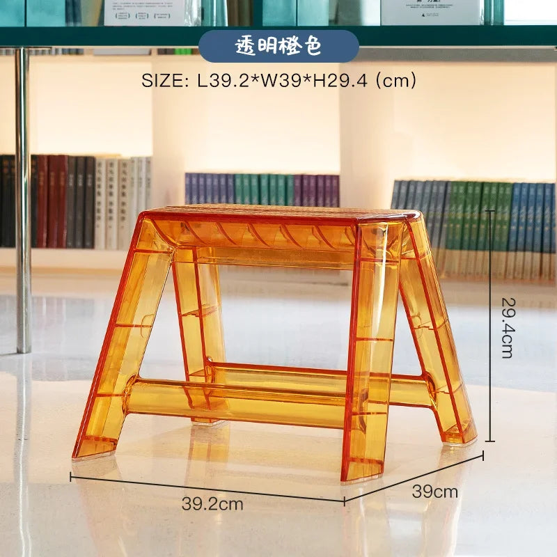 Nordic Light Luxury Ladder chair Folding High Stools
